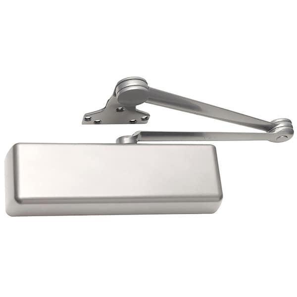 Grade 1 Surface Door Closer, Extra Duty Arm, Push Side Mounting, 180 Degree Swing, Adjustable Size 1